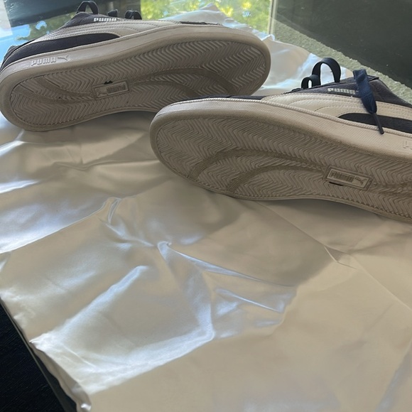 Navy Suede Puma Men Size 10.5 - Picture 2 of 5